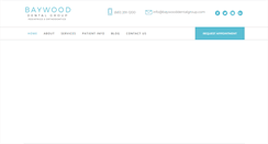 Desktop Screenshot of baywooddentalgroup.com