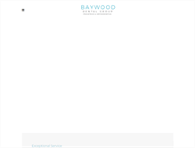 Tablet Screenshot of baywooddentalgroup.com